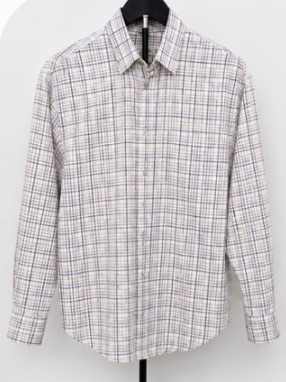 Geoffrey Beene Men’s Plaid Long Sleeve Button-Down Shirt Size Medium